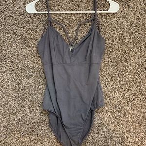 Grey bodysuit